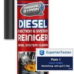 SYPRIN Original Diesel System Reiniger - Systemreiniger Für Dieselmotoren I Reinigung Dieselpartikelfilter DPF Einspritzdüsen Injektoren 500ml