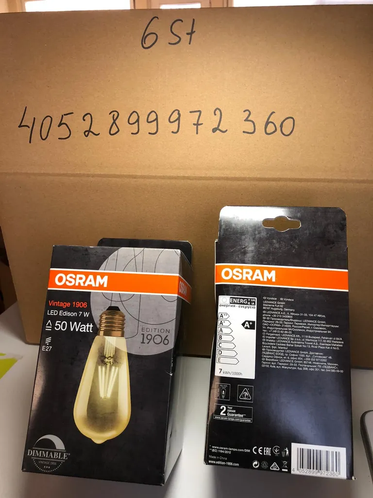 Osram LED Leuchtmittel Vintage 1906 Edison E27 6,5W Warmweiß – Bild 24