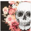 Boland Totenkopf-Servietten Día De Los Muertos Tischedeko 20 Stück Bunt 33x33cm