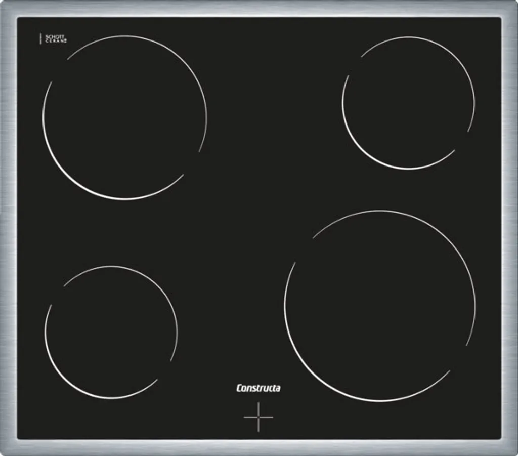 NEFF CONSTRUCTA CM321052 Glaskeramik-Kochfeld / Elektro / Edelstahlrahmen / 60 Cm / 4 Zonen