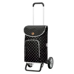 Andersen Shopper Alu Star Höhenverstellbar Mit Rad Ø 20cm Und 41 Liter Tasche Ole Schwarz