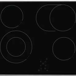 Amica KMC 742 600 E, Autarkes Glaskeramikkochfeld, 60 Cm, Edelstahlrahmen, 4 Kochzonen