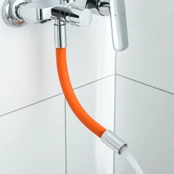 Qiangzhipow 20CM Armatur Verlängerungsrohr Flexibler Wasserhähne Sprüher Biegbares Verlängerung