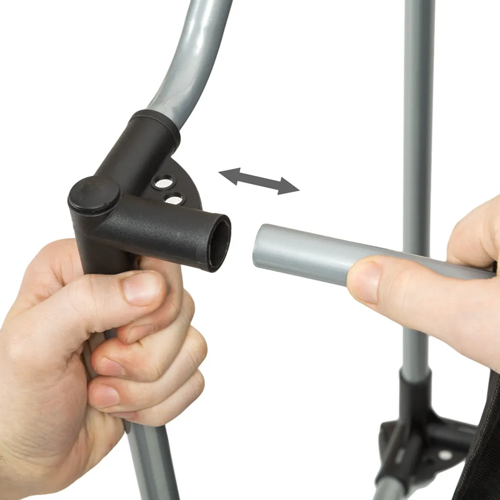 Tectake Wäschesortierer Mit 4 Wäschetaschen - Schwarz – Bild 5