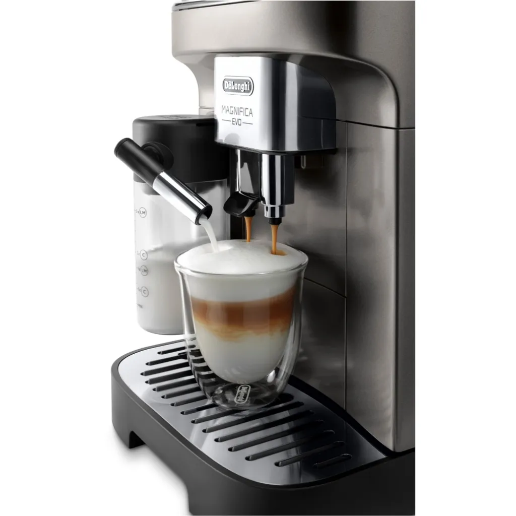De'Longhi DeLonghi ECAM 290.81.TB Magnifica Evo Milk - Kaffee-Vollautomat - Titanium/schwarz – Bild 3