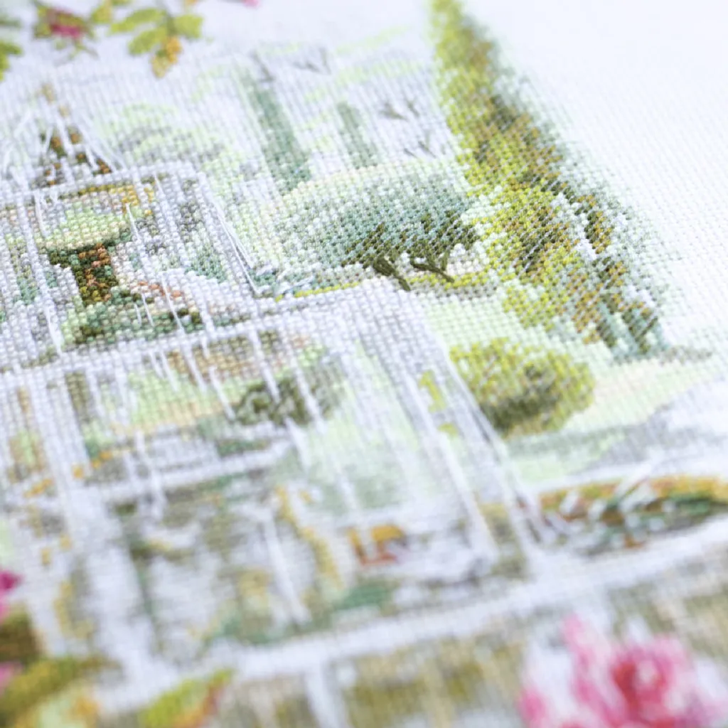 Magic Needle Zweigart Edition Kreuzstich Set "Brunnen Der Wünsche", Zählmuster, 20x26cm – Bild 6