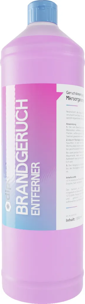 Dipure® Brandgeruch-Entferner - Das Mittel Gegen Brandgeruch, 1 Liter Flasche