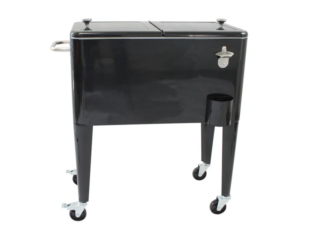 Kailua Cooler - Amerikanische Kühlbox, Kühlwagen, Party Getränkekühler, Schwarz – Bild 5