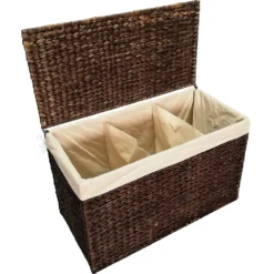 KMH® 3er Wäschesortierer *Hugo* Braun