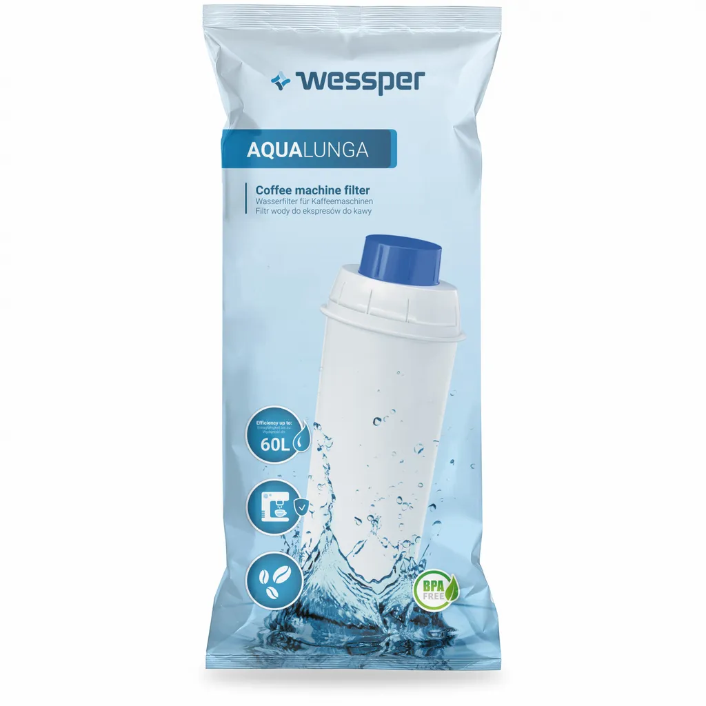 Wessper 5x Wasserfilter Kompatibel Mit DeLonghi Delonghi ECAM Series Baugleich Zu DLSC002 – Bild 2