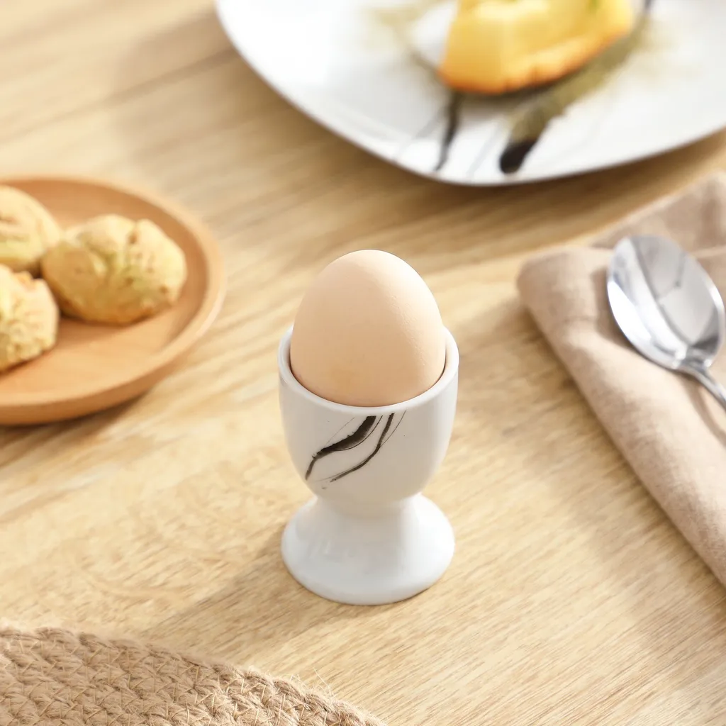 VEWEET Tafelservice 'Teresa' Aus Porzellan 20 Teilig, Geschirrset Beinhatlet Eierbecher, Kaffeetassen, Müslischalen, Dessertteller Und Flachteller, Geschirrservice Für 4 Personen – Bild 5