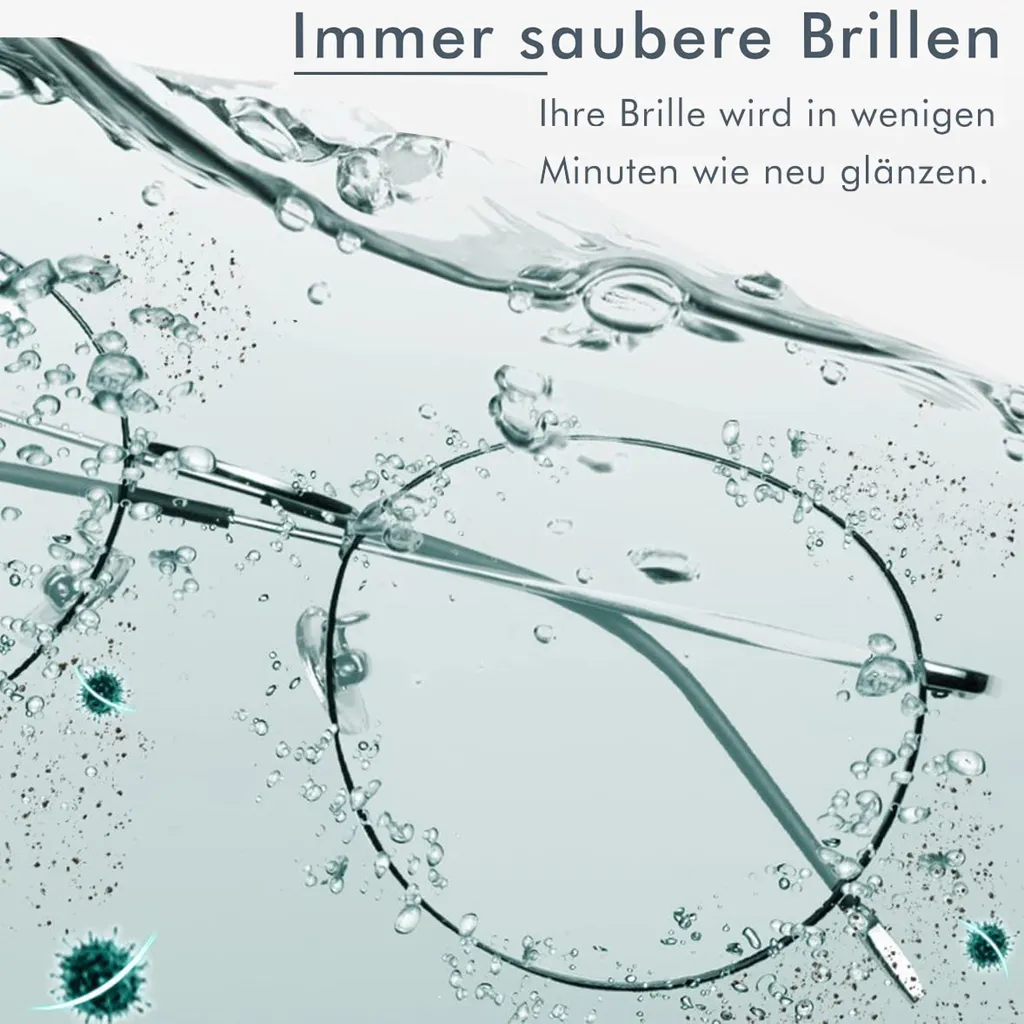 PHANPHAN Ultraschallreiniger Ultraschallreinigungsgerät Ultraschallgerät 250ml Ultraschallbad Ultrasonic Cleaner 3000 Hz Für Brillen Schmuck Uhr – Bild 4