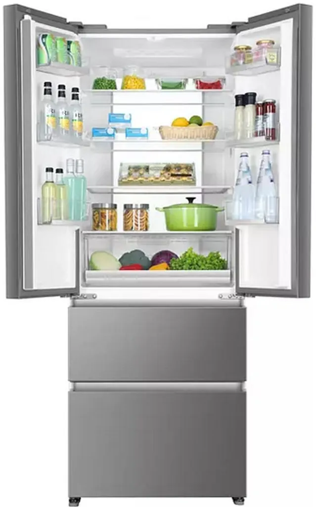Kühl-/Gefierkombination Haier HB17FPAAA French Door In Edelstahl – Bild 6
