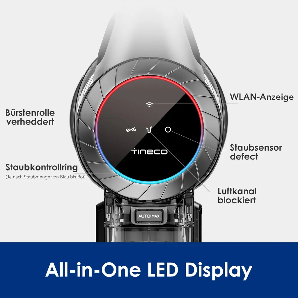 Tineco Smarter Akku Staubsauger S11 Tango EX Bürststaubsauger, Smarte Saugfunktion Handstaubsauger – Bild 3