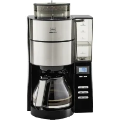 MELITTA 1021-02 Aroma Fresh Kaffeeautomat Mit Timer Und Mahlwerk Schwarz, Farbe:Schwarz