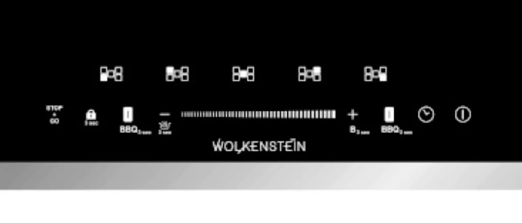 WOLKENSTEIN Induktionskochfeld Edelstahlrahmen Einbaukochfeld IF77-1.2FZBWSG-2W – Bild 8