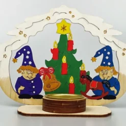 DeColibri Bastelset Basteln Weihnachten Holz Wichtel Baum