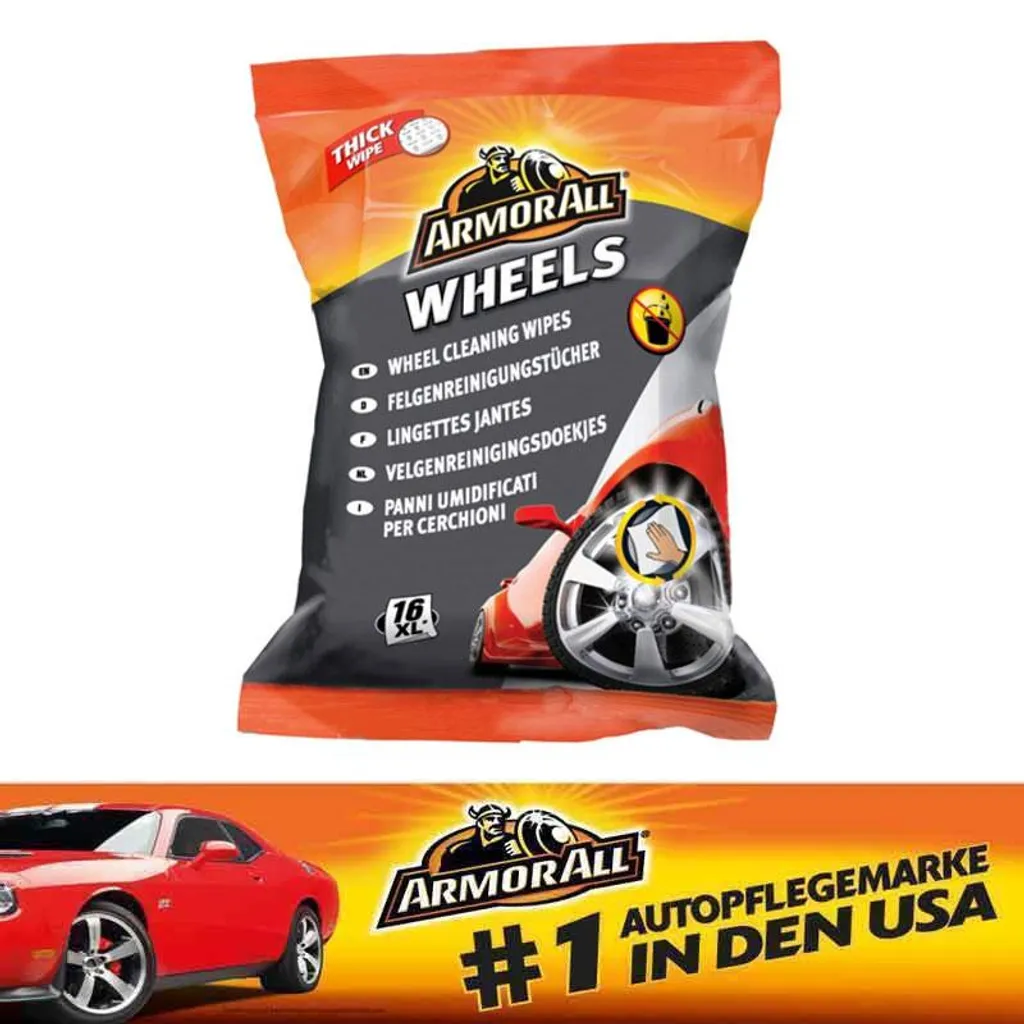 Energizer Armor All Wheels Felgenreinigungstücher 16 Tücher (1er Pack) – Bild 5