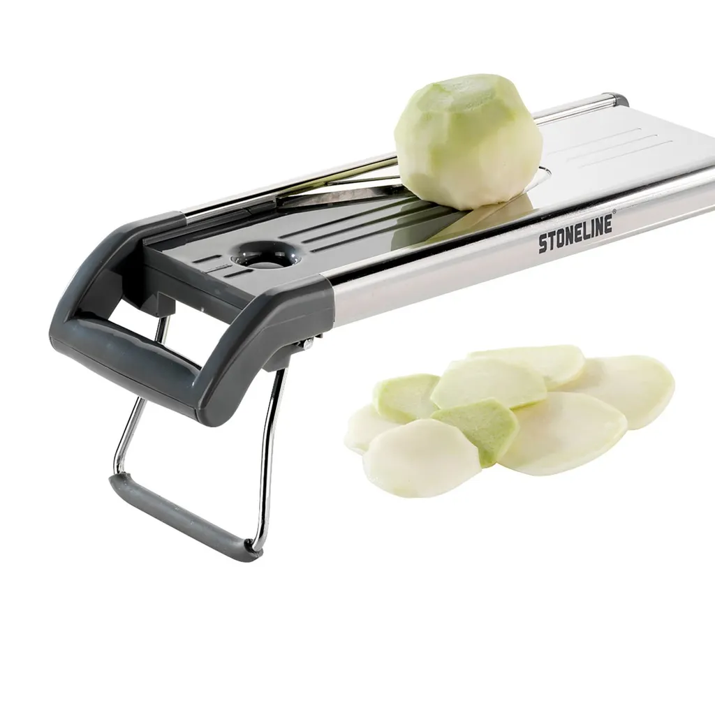 Stoneline Edelstahl Gemüsehobel Mit 5 Schneideinsätzen – Bild 10