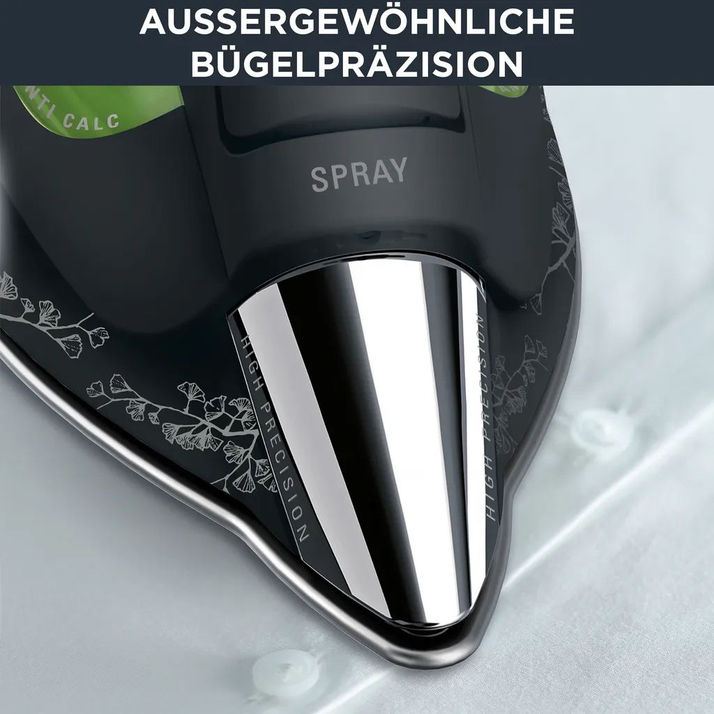 Groupe SEB Deutschl. GmbH Rowenta DW6030 Eco Intelligence Dampfbügeleisen - Schwarz/ Grün – Bild 5