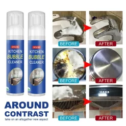 Stretoey 2 Stk 100ml Schäumender Schwerölfleckenreiniger Reiniger, Leistungsstarker Fleckenentferner, Schaumreiniger, Hartnäckig Fett & Schmutz Entfernen Blasenspray, Allzweckreiniger