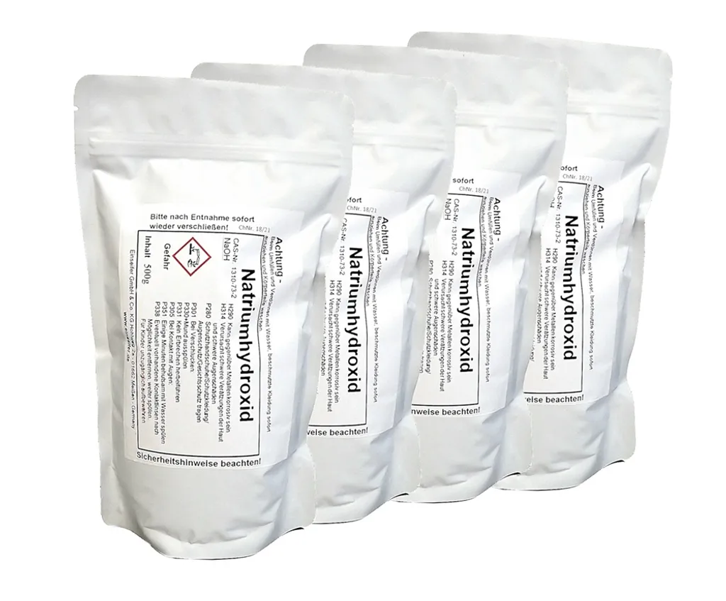 Sonstigr Natriumhydroxid Ätznatron 4x 500g Seifenherstellung Reiniger Abbeitzer NaOH
