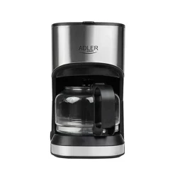 Adler AD-4407 Tropfkaffeemaschine 8 Tassen, Edelstahl, BPA-frei, 550 W, 550 W, 0,7 Liter, Schwarz Und Grau