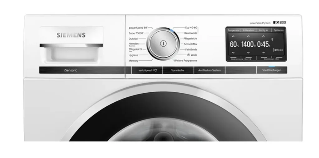 Siemens IQ800, Waschmaschine, Frontlader, 9 Kg, 1400 U/min. WM14VG44 – Bild 3