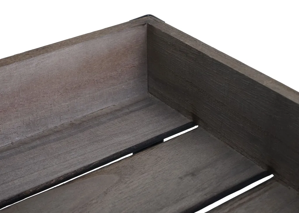 Mendler Servierwagen HWC-H22, Küchenwagen Barwagen Teewagen Beistellwagen Rollwagen, Massiv-Holz Shabby Braun – Bild 6