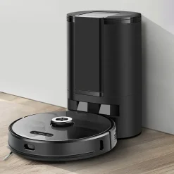 GGM Moebel International ROBBY PRO | Saug Und Wischroboter | 2700 - 4000PA | Selbstentleerend | Schwarz | Staub Sauger Kehr Cleaner