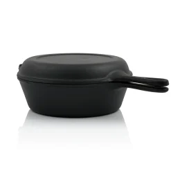 BBQ-Toro Gusseisen Topf Mit Pfannendeckel | 4,4 Liter Stielkasserolle