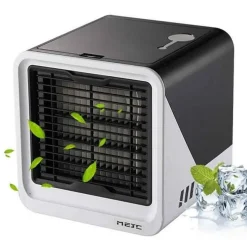 Catshi Cool Air Mobiles Klimagerät Verdunstungskühler LED Mini Air Cooler Klimaanlage Klimagerät Luftkühler Befeuchter Ventilator