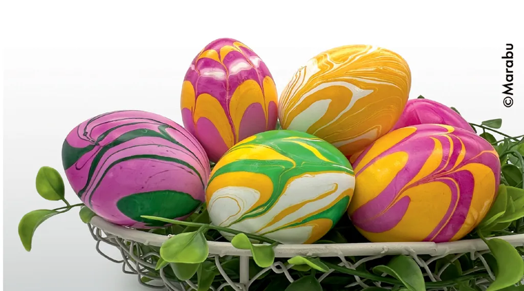 Marabu Marmorierfarben-Set Easy Marble "Fresh Easter Box" – Bild 4