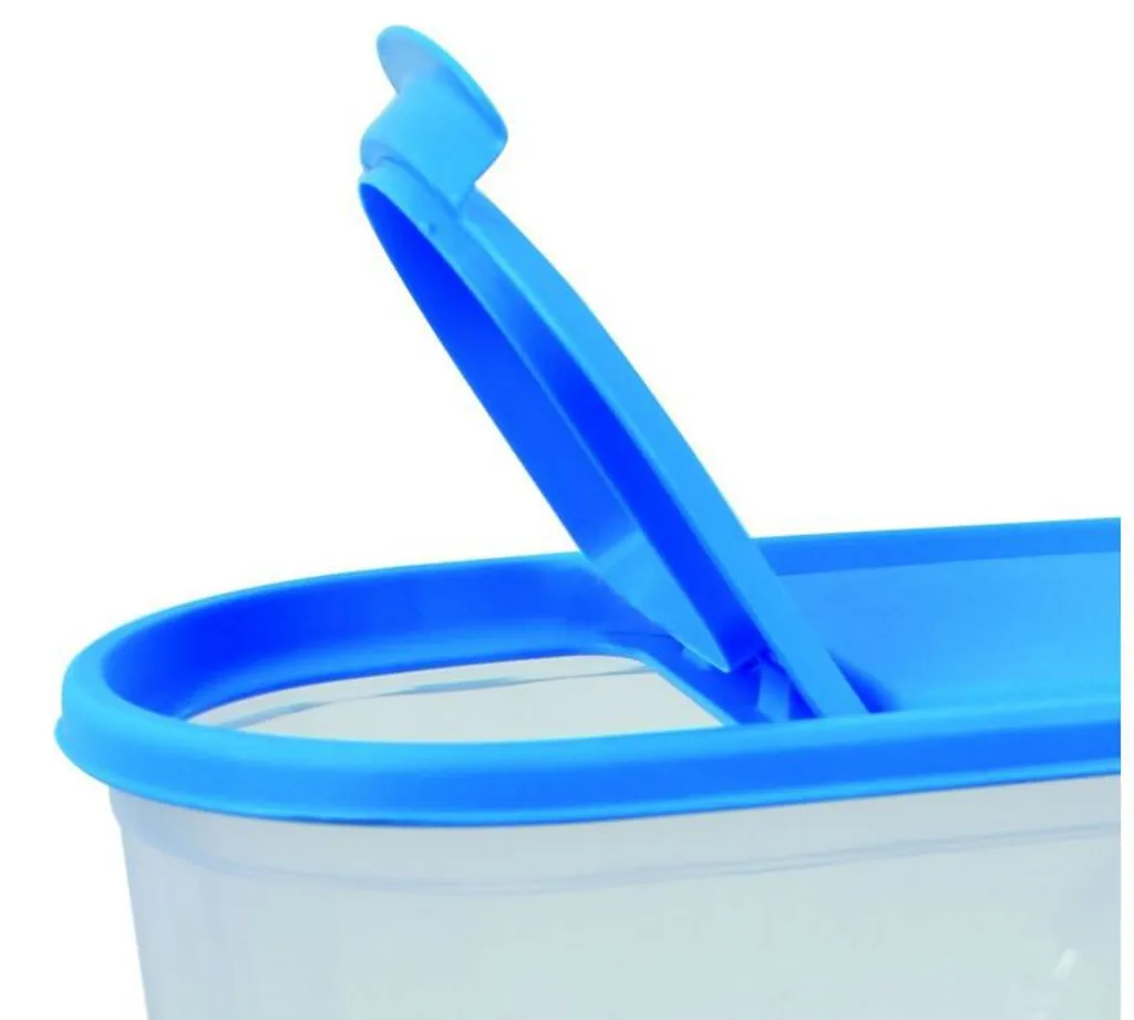 CENTI Vorratsdose Transparent Als Streudose Schüttdose Mit Farbigem Deckel 1200 Ml – Bild 2