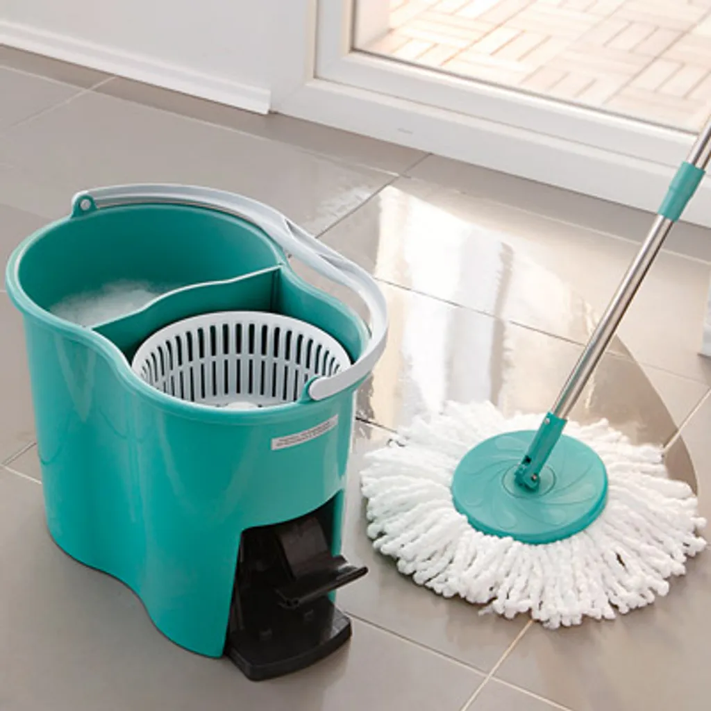 Maxxworld Wischmop Bodenwischer Set 2 Kammer Power Filtersystem Wischen Putzeimer Mopp NEU – Bild 13