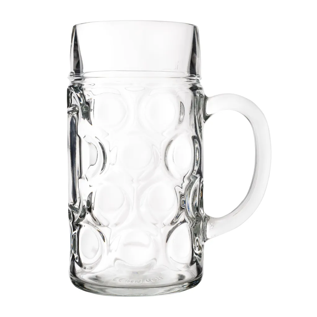 Van-Well 6er Set Maßkrug 1 Liter Geeicht Bierkrug Mit Henkel Bierglas Perfekt Geeignet Für Gastronomie – Bild 4