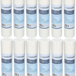 10x Wessper 10" Zoll Sediment Wasserfilterkartuschen Für Umkehrosmose, Wasserspeiseleitung & Partikelfiltration – 5 Micron