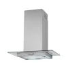 PKM Dunstabzugshaube Wandesse GS1-60CIXPH Edelstahl Mit Glasschirm 60 Cm
