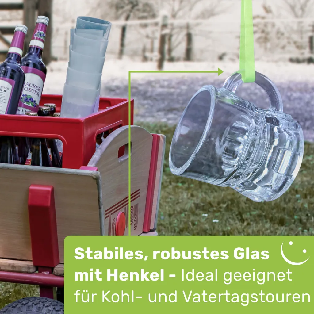 Gravidus Schnapsglas Schnapsgläser Schnaps Stamper Kurze Glas Mit Henkel 2cl 12,24,48 Stk, Menge:48 – Bild 3