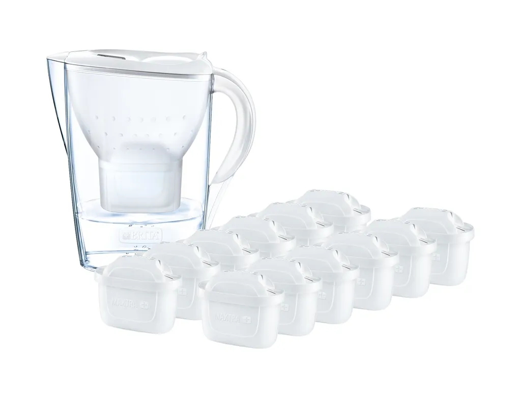 BRITA Wasserfilter Marella Weiss 2,4L & 12 Maxtra+ Kartuschen Filter (1er Pack) – Bild 4