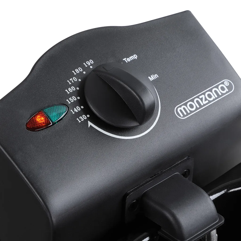 Deuba Monzana Fritteuse 4 Liter Edelstahl Mit Öl 2000 Watt Herausnehmbarer Ölbehälter Regelbare Temperatur Kaltzonentechnik – Bild 5