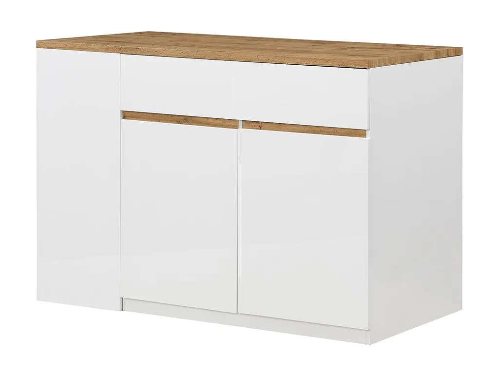 Kauf-Unique Kücheninsel Mit Stauraum - Weiß & Naturfarben - MEILI – Bild 5