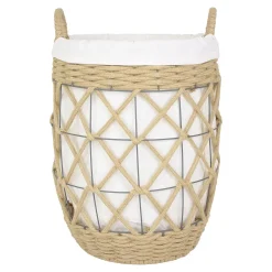 Frank-Flechtwaren Wäschekorb "Rope" Maße: Ø 37 X 55 Cm
