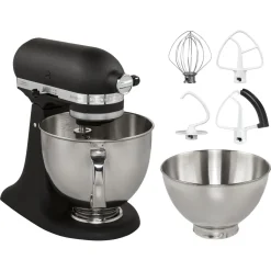 KitchenAid 5KSM175PSEBK Artisan KÃ1/4chenmaschine 300W 4,8L Gusseisen Schwarz