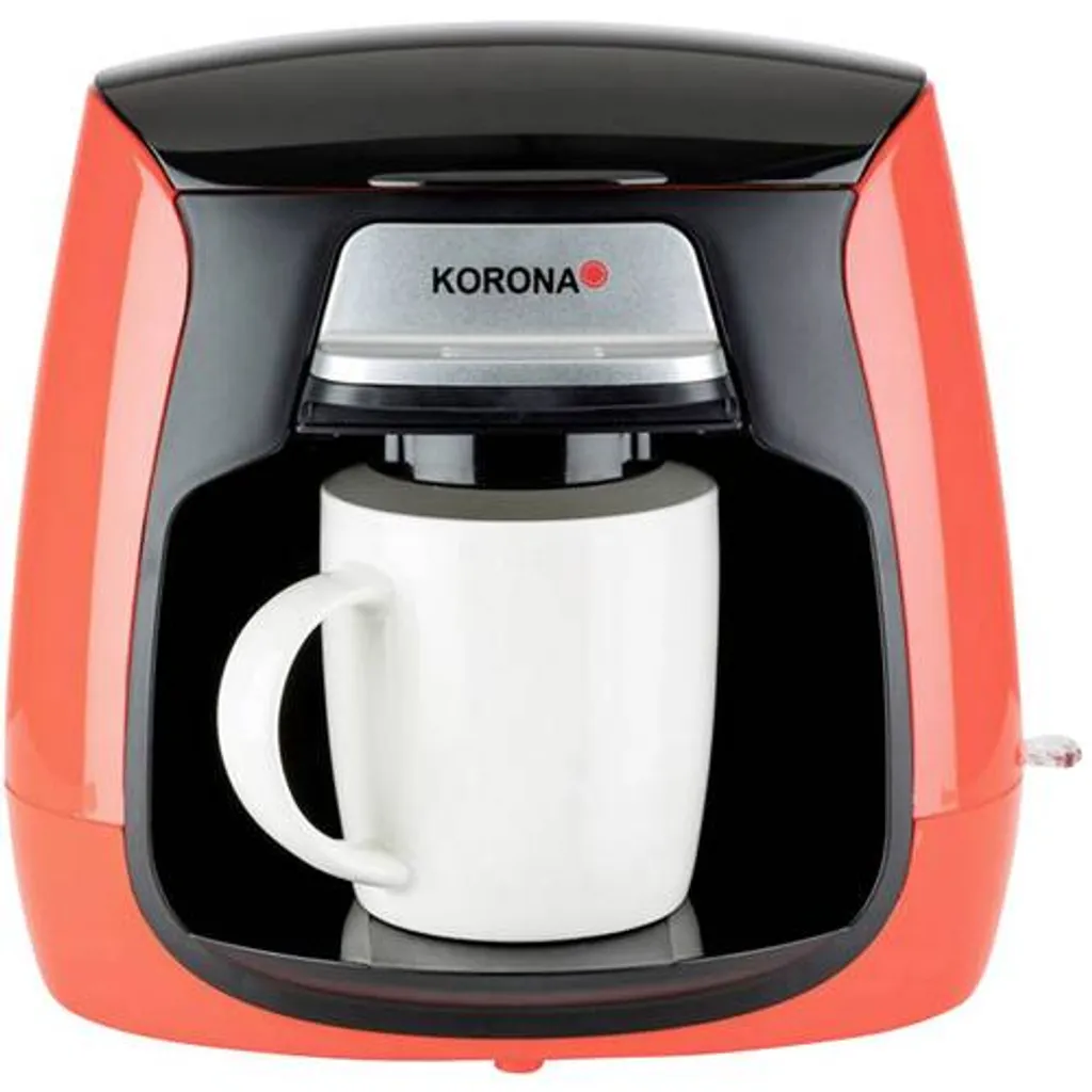 Korona Kaffeemaschine Rot, Schwarz Fassungsvermögen Tassen=2 – Bild 3