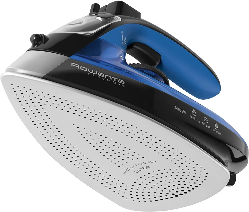 Rowenta DE5010 Dampfbügeleisen Ohne Schnur Mit Ladestation Blau Schwarz – Bild 2