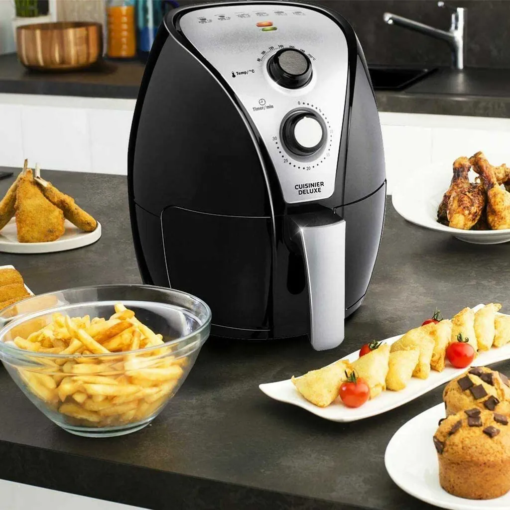 Cuisinier DeLuxe Heißluft-Fritteuse - 3,2 Liter 1300-1500 Watt – Bild 10