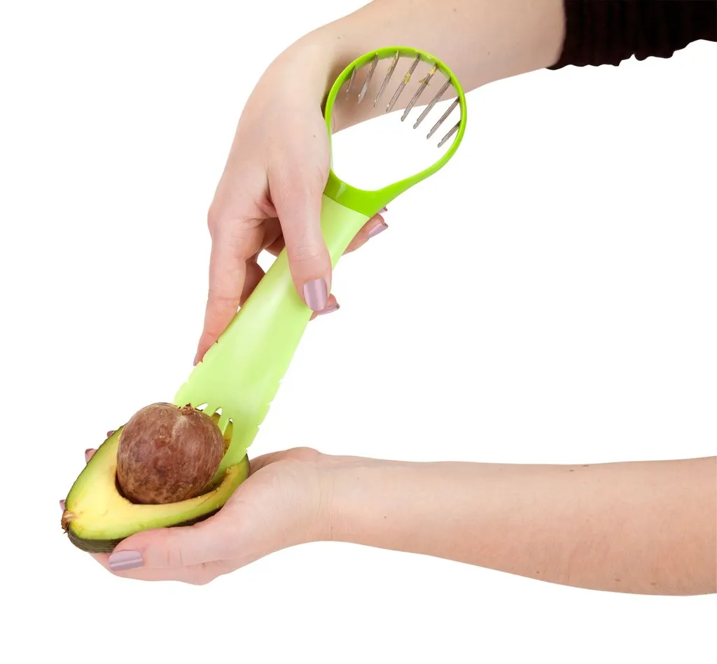 Gravidus Avocadoschneider Avocadoschäler 5 In 1 Schält Entkernt Löst Schneidet Püriert – Bild 4