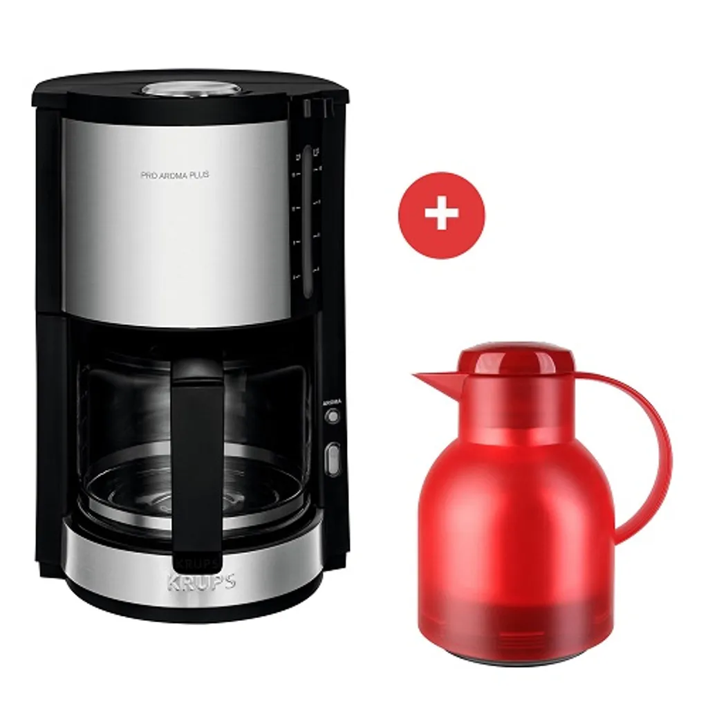 Krups Kaffeemaschine KM321 ProAroma + Emsa Isolierkanne Samba – Bild 4