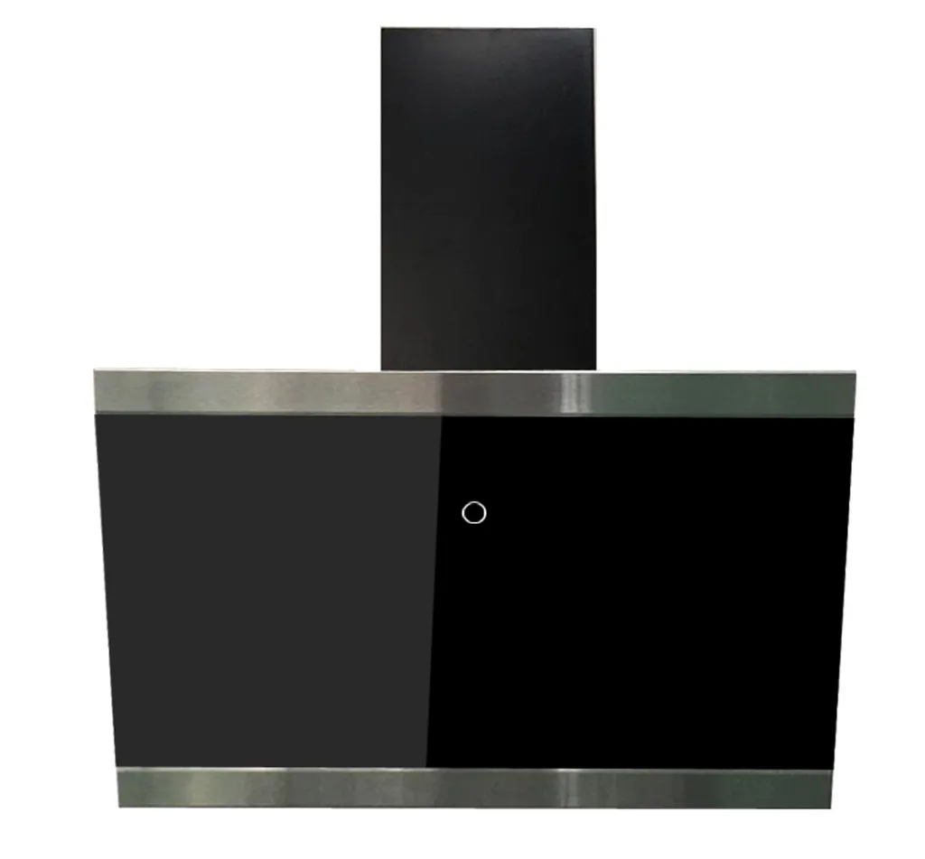 Respekta Dunstabzugshaube Kopffrei Schräghaube Glas 60 Cm Schwarz Touch EEKL A++ – Bild 2